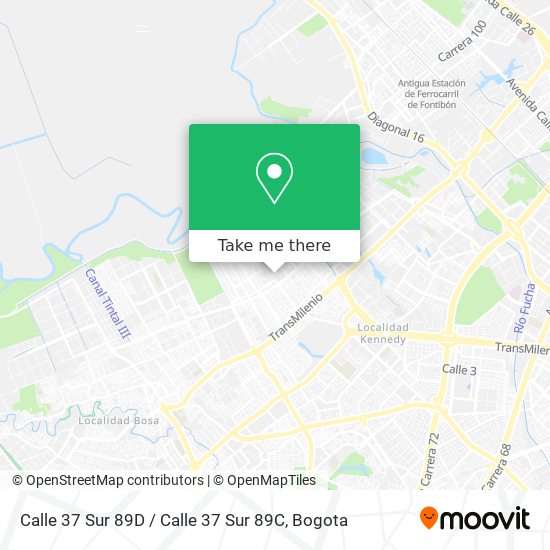 Calle 37 Sur 89D / Calle 37 Sur 89C map
