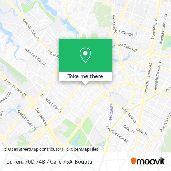 Carrera 70D 74B / Calle 75A map