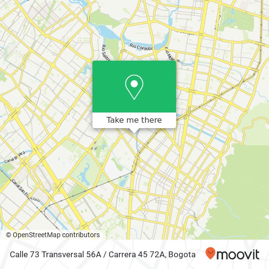 Calle 73 Transversal 56A / Carrera 45 72A map