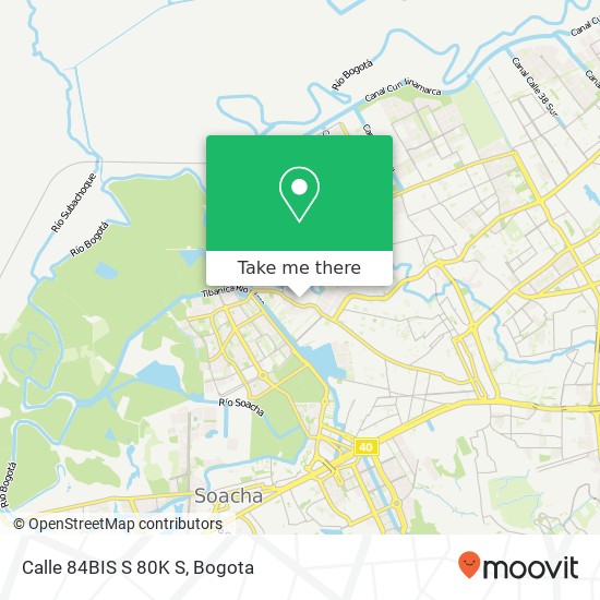 Calle 84BIS S 80K S map