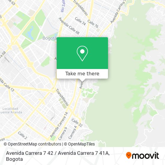 Avenida Carrera 7 42 / Avenida Carrera 7 41A map