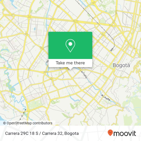 Mapa de Carrera 29C 18 S / Carrera 32