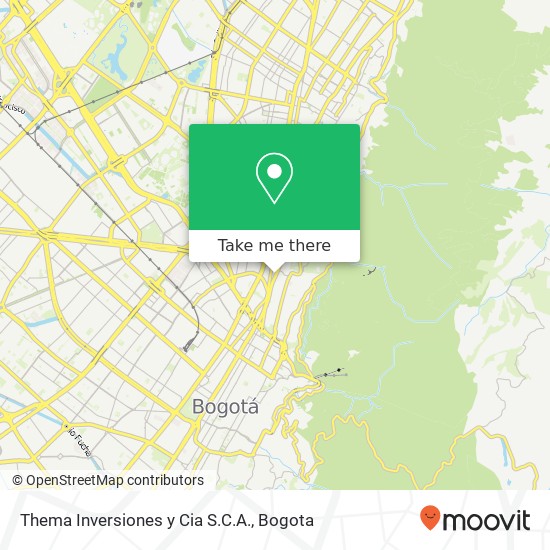 Mapa de Thema Inversiones y Cia S.C.A.