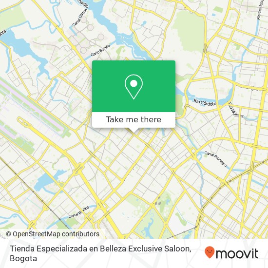 Tienda Especializada en Belleza Exclusive Saloon map