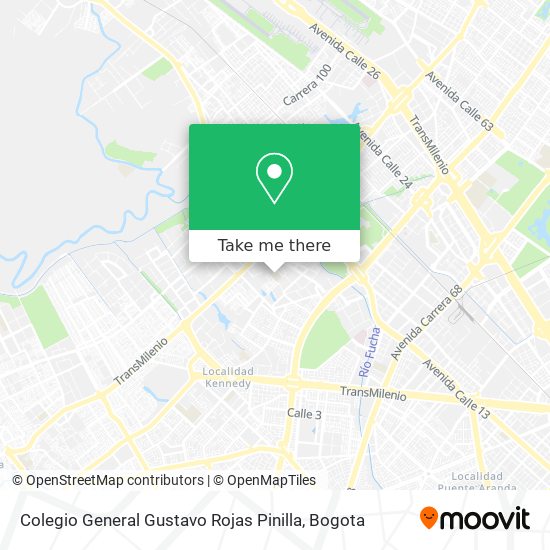 Mapa de Colegio General Gustavo Rojas Pinilla