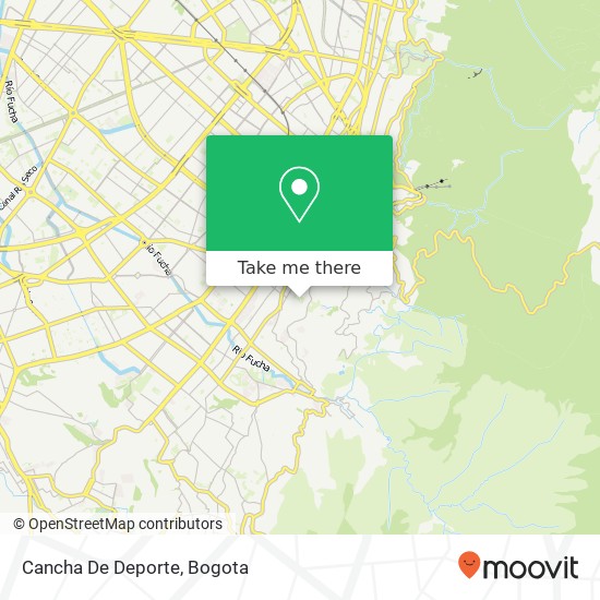 Cancha De Deporte map