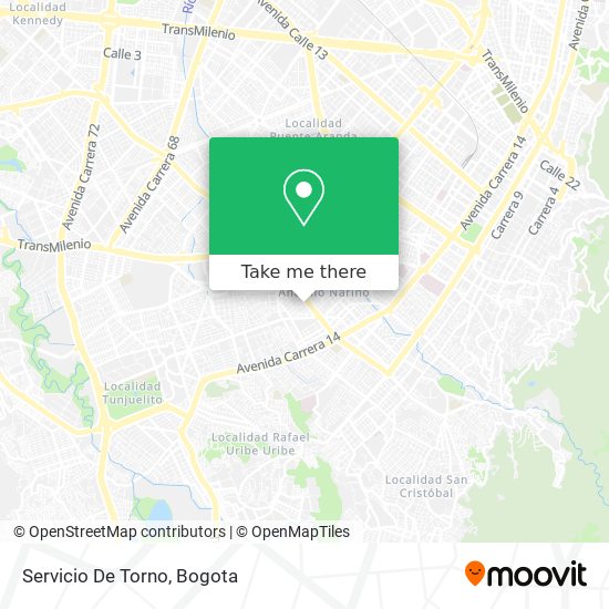 Servicio De Torno map