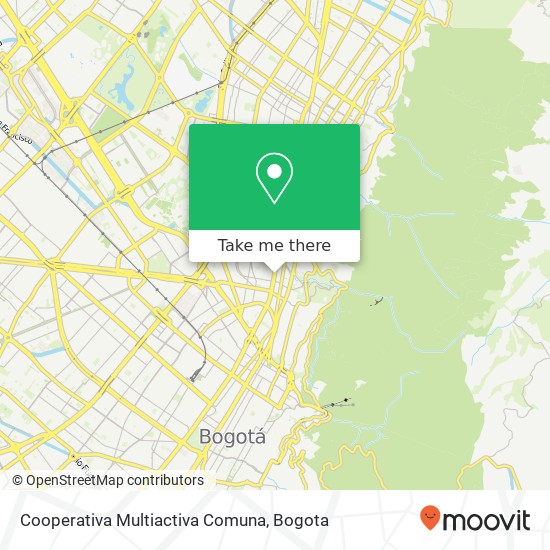 Cooperativa Multiactiva Comuna map