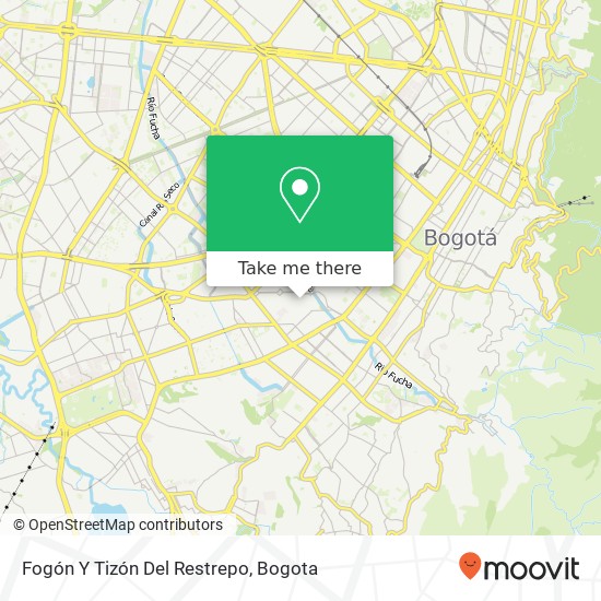 Fogón Y Tizón Del Restrepo map
