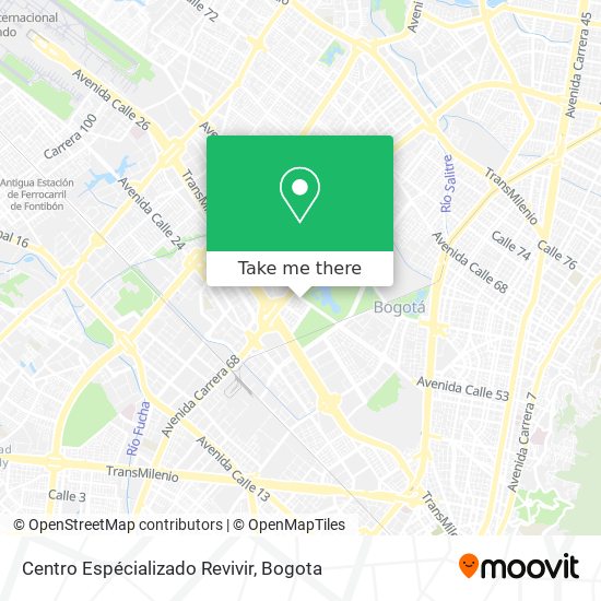 Mapa de Centro Espécializado Revivir