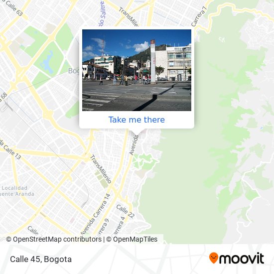 Calle 45 map