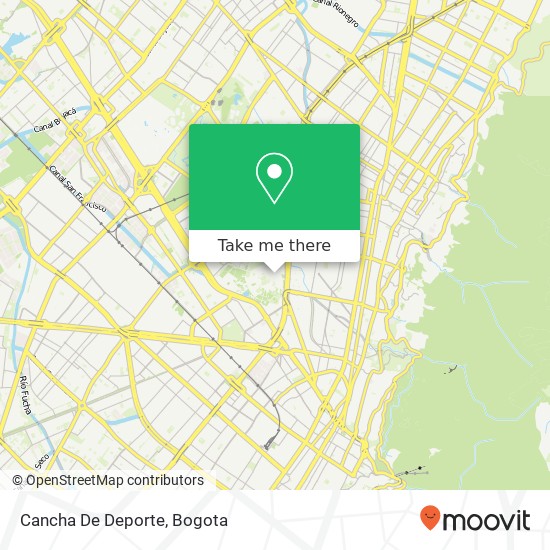 Cancha De Deporte map