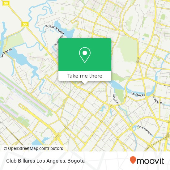 Mapa de Club Billares Los Angeles