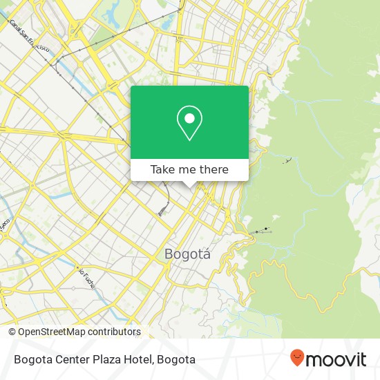 Bogota Center Plaza Hotel map