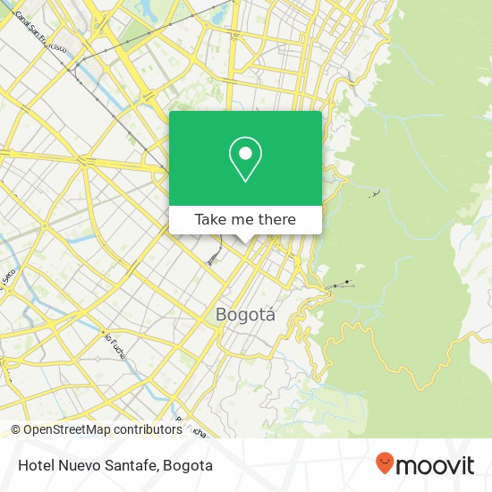 Hotel Nuevo Santafe map