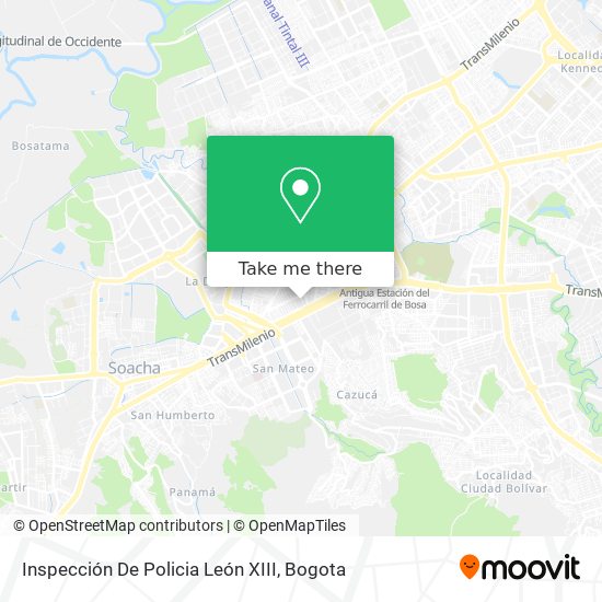 Inspección De Policia León XIII map