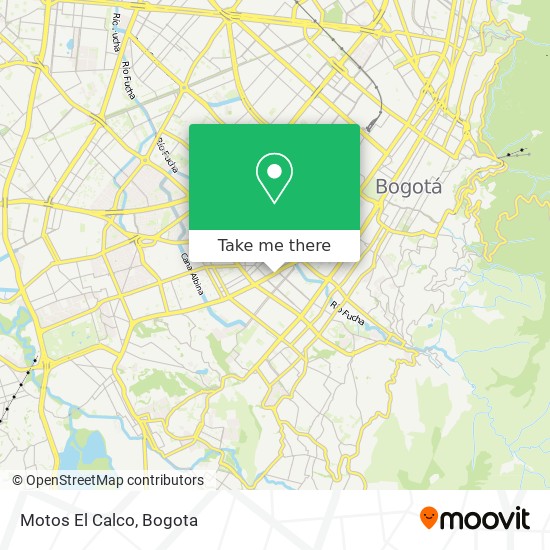 Motos El Calco map