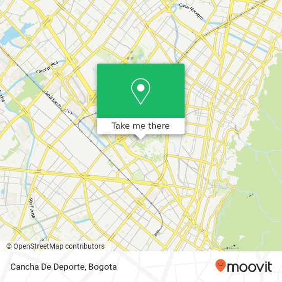 Cancha De Deporte map