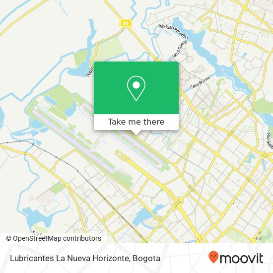 Lubricantes La Nueva Horizonte map