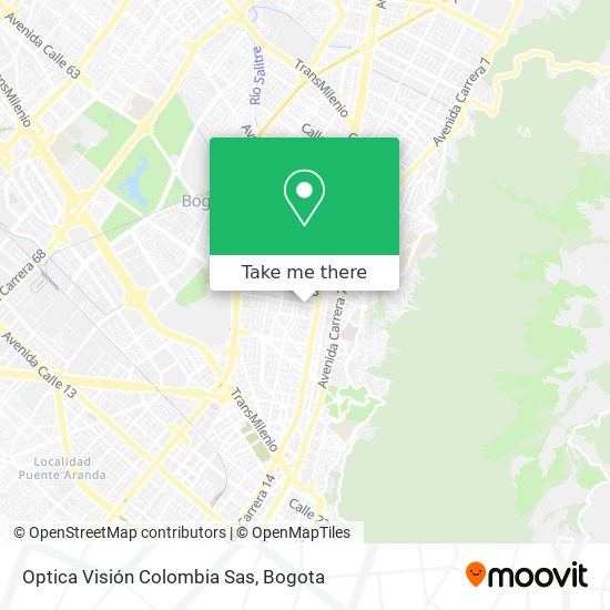 Optica Visión Colombia Sas map