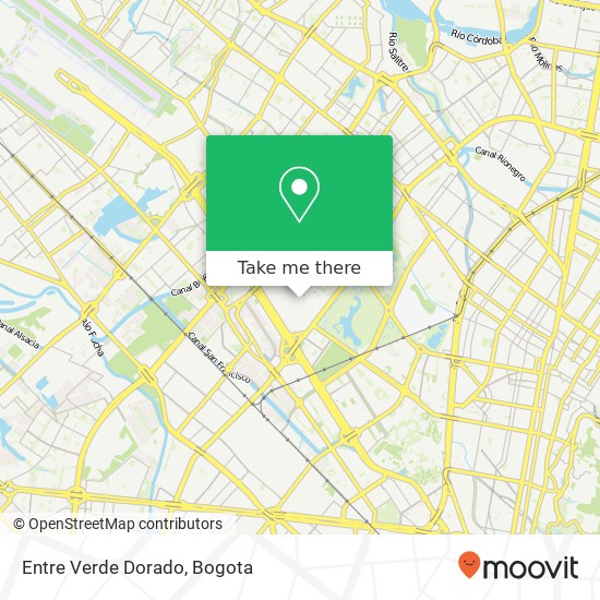 Entre Verde Dorado map