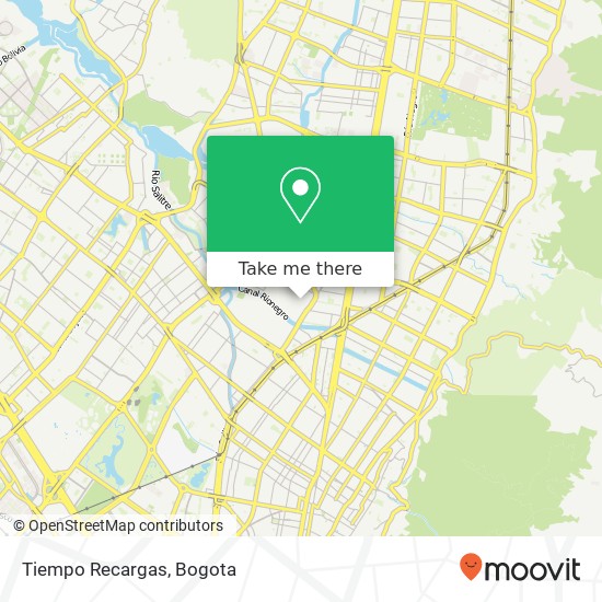 Tiempo Recargas map