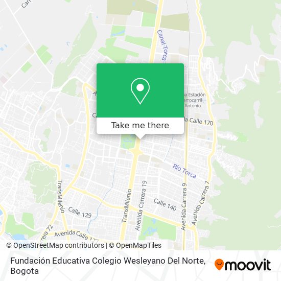 Mapa de Fundación Educativa Colegio Wesleyano Del Norte