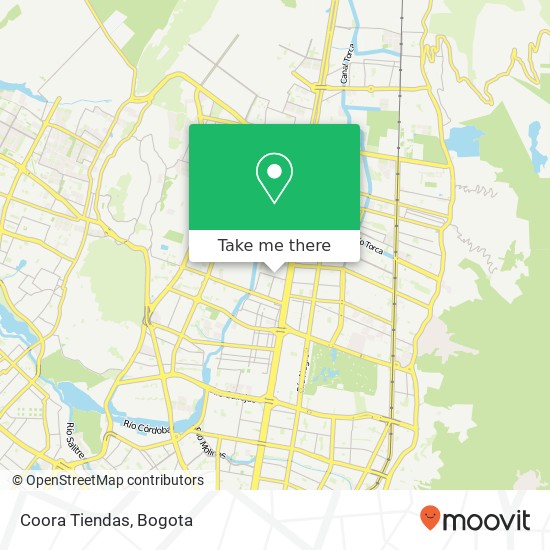 Coora Tiendas map