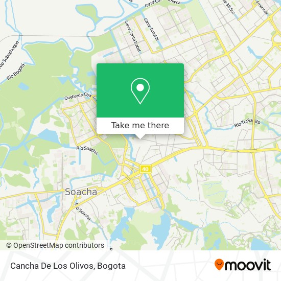 Cancha De Los Olivos map