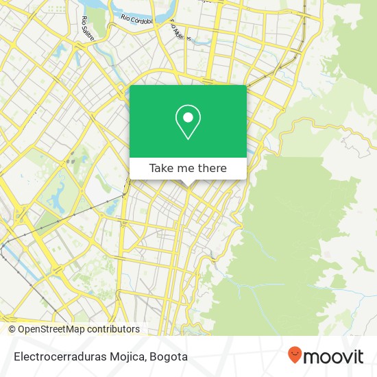 Electrocerraduras Mojica map