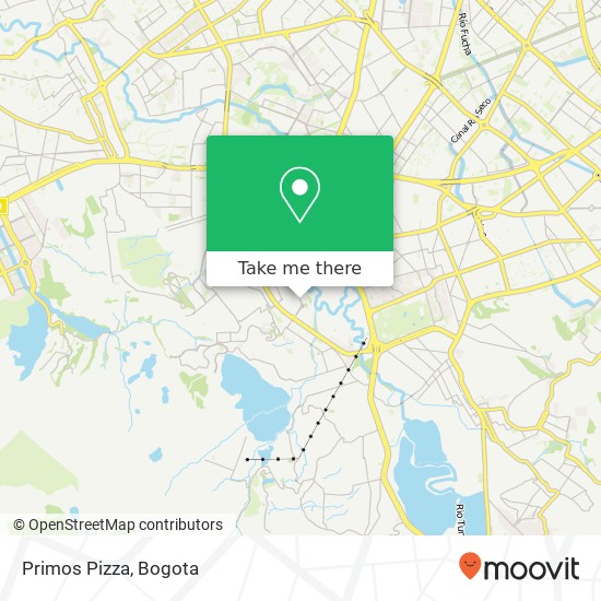 Primos Pizza map