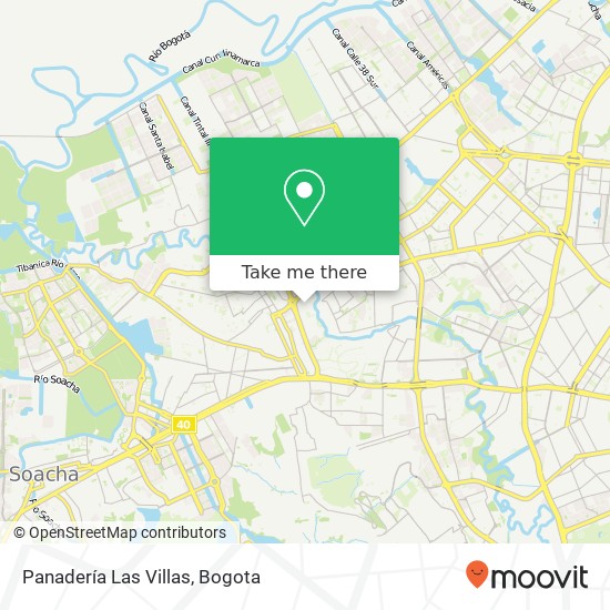 Panadería Las Villas map