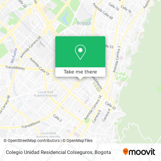 Colegio Unidad Residencial Colseguros map