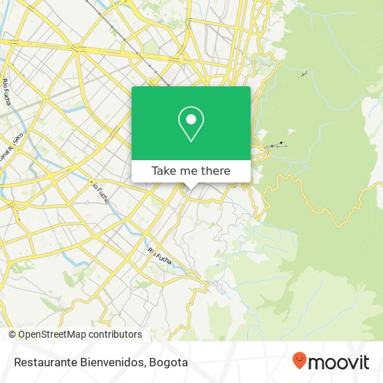 Restaurante Bienvenidos map
