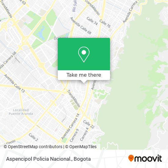 Aspencipol Policia Nacional. map