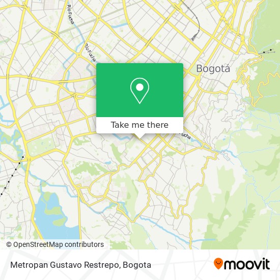 Metropan Gustavo Restrepo map