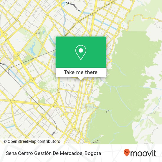Sena Centro Gestión De Mercados map