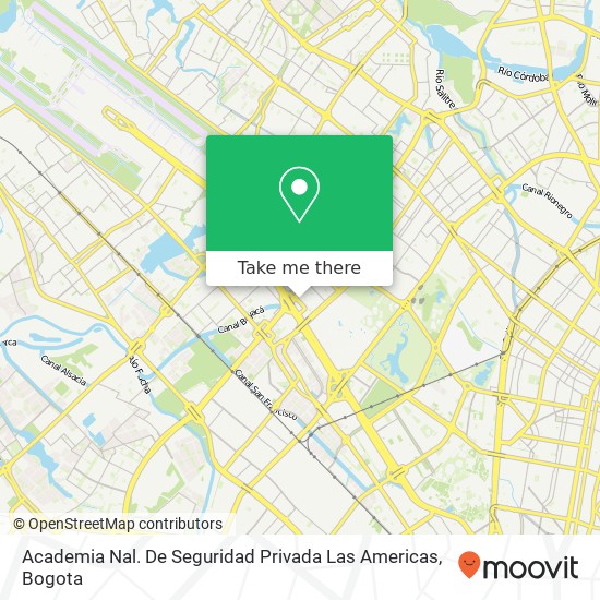 Mapa de Academia Nal. De Seguridad Privada Las Americas