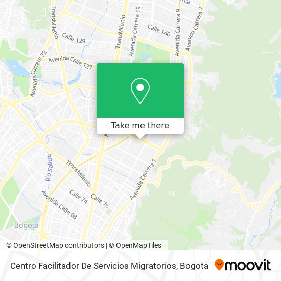 Centro Facilitador De Servicios Migratorios map