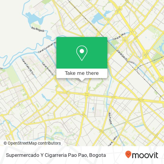 Supermercado Y Cigarreria Pao Pao map