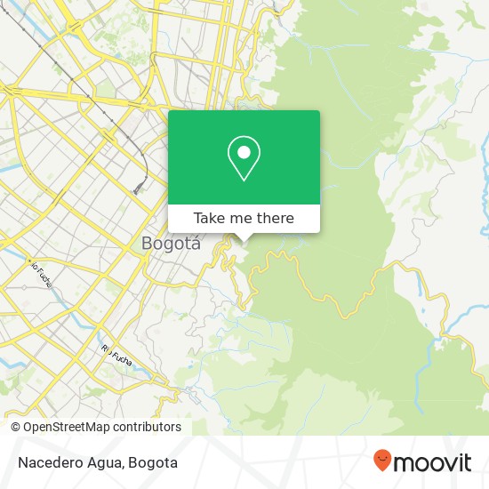 Nacedero Agua map