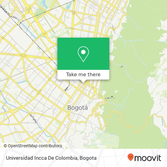 Universidad Incca De Colombia map
