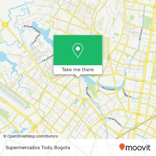 Supermercados Todo map