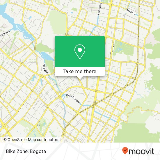 Bike Zone map