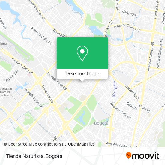 Mapa de Tienda Naturista