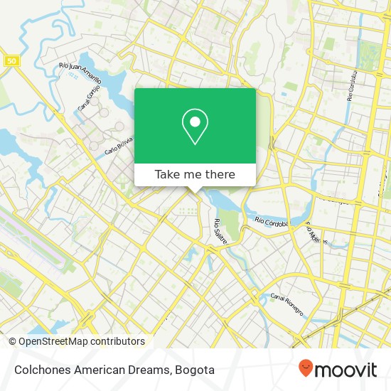 Colchones American Dreams map