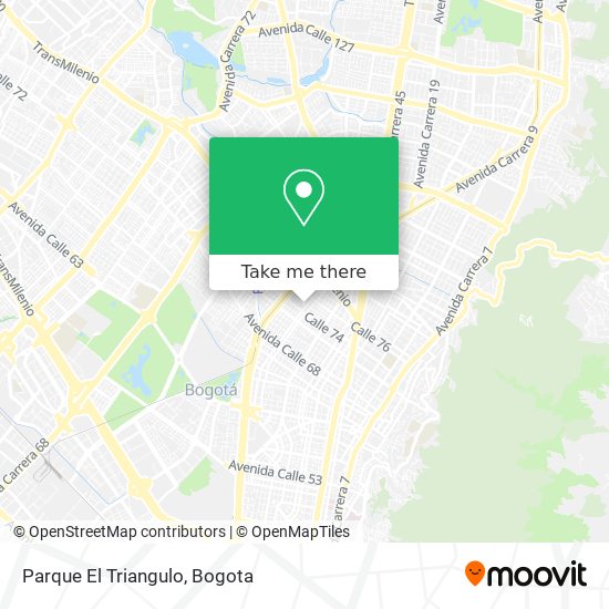 Parque El Triangulo map