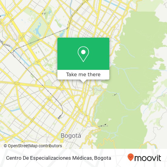 Centro De Especializaciones Médicas map