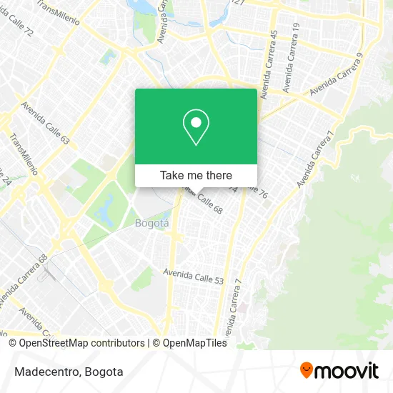 Madecentro map