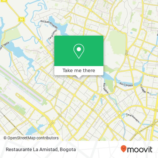 Restaurante La Amistad map